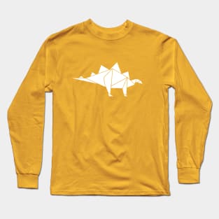 Prehistoric Origami - Stegosaurus Long Sleeve T-Shirt